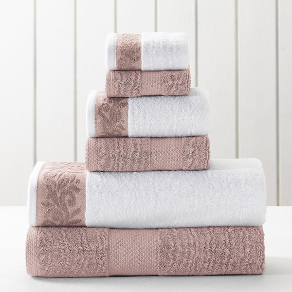 Superior Egyptian Cotton Absorbent 8-Piece Peach Towel Set