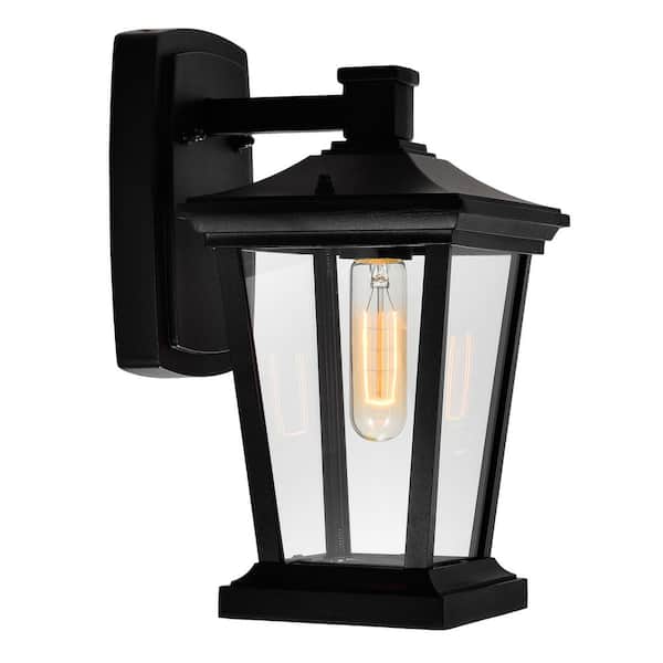 CWI Lighting Leawood 1 Light Black Outdoor Wall Light