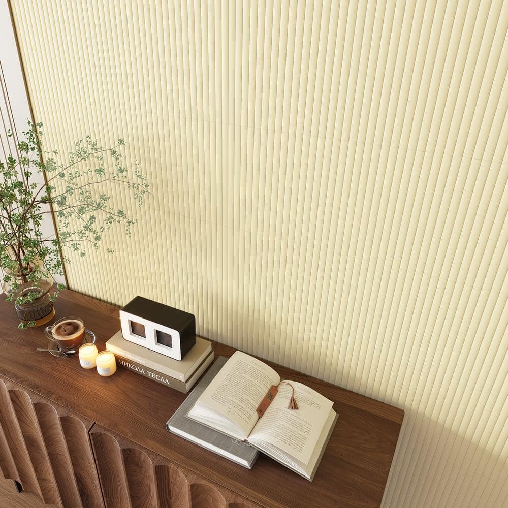 Off-White Rectified Matte Ceramic Subway Wall Tile