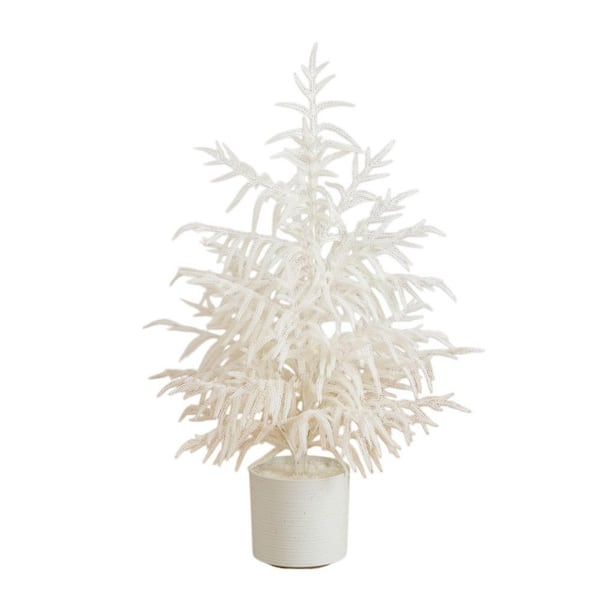 3 ft. Artificial Real Touch White Norfolk Island Pine Christmas Tree with Natural Look