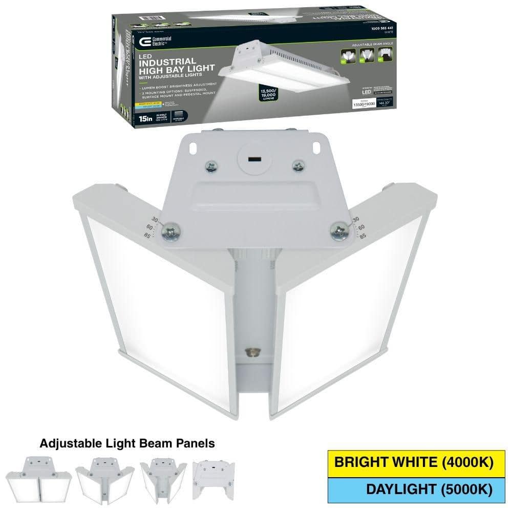 1.25 ft. 138-Watt Adjustable Beam LED White Shop Light, 19000/13500 Lumens, Selectable CCT, 120-277V, 0-10V Dimmable price history on PriceWatchPro