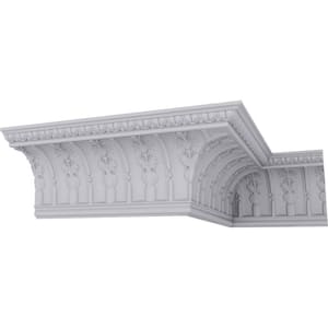 SAMPLE - 7-1/2 in. x 12 in. x 9-1/4 in. Polyurethane Titus Crown Moulding
