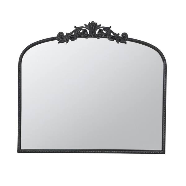 Unbranded 40 in. W x 31 in. H Novelty MDF Framed Wall Bathroom Vanity Mirror in Black