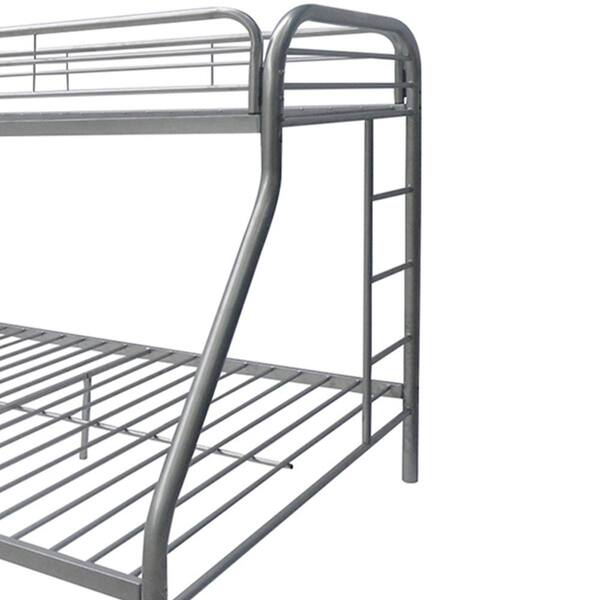 Acme Furniture Tritan Twin Over Full Metal Bunk Bed 02053SI - The
