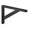 Everbilt 11.5 in. x 7.5 in. Black Wooden Bracket 27794PKLHD-2 - The ...