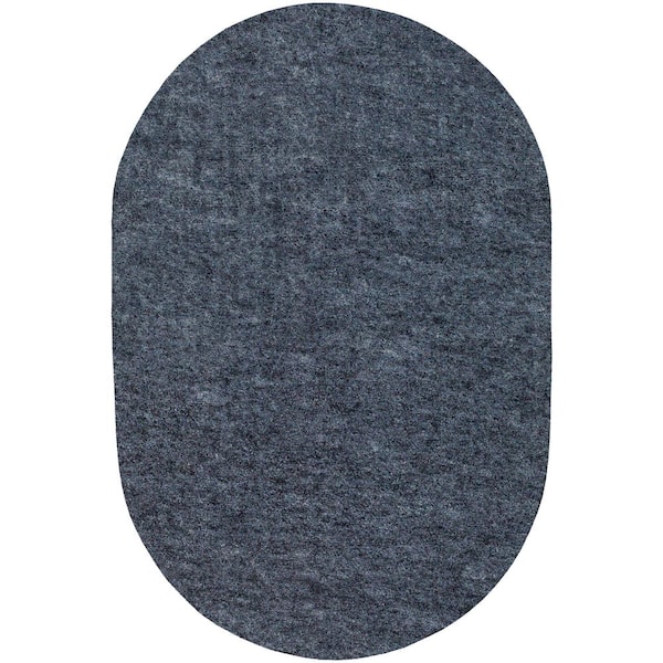 Livabliss Firm 8 ft. x 10 ft. Oval Interior Non-Slip Grip Dual Surface 0.11 in. Thickness Rug Pad