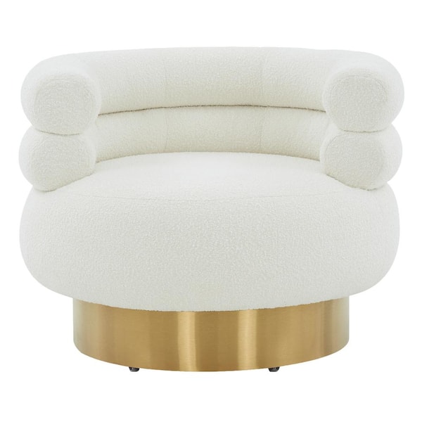 SAFAVIEH Wendell Ivory/Gold Accent Chair