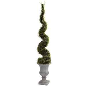 Mohlenbechia Artificial Spiral Tree with Decorative Urn