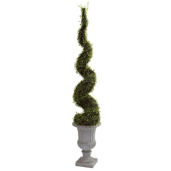 Nearly Natural Mohlenbechia Artificial Spiral Tree with Decorative Urn