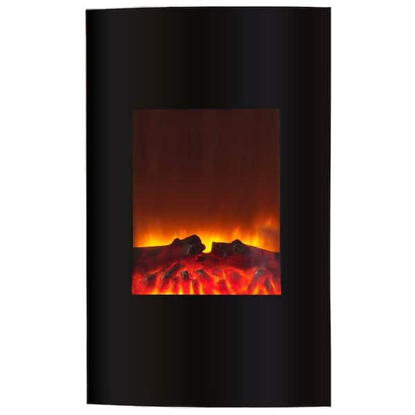 Yosemite Home Decor 22 in. Wall-Mount Electric Fireplace in Black