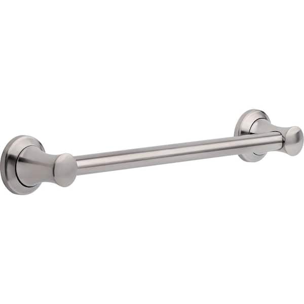 Delta Transitional 18 in. x 1-1/4 in. Concealed Screw  ADA Compliant  Bathroom Shower Grab Bar in Brilliance Stainless Steel