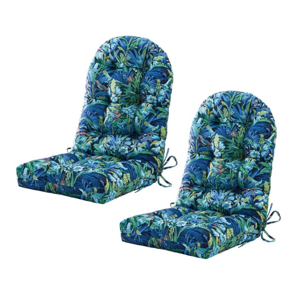"Outdoor Chair Cushion 48""x21""x4"" Seat&Round High Back Cushion for Adirondack Patio Furniture and Rocking Chairs, Floral" price history on PriceWatchPro