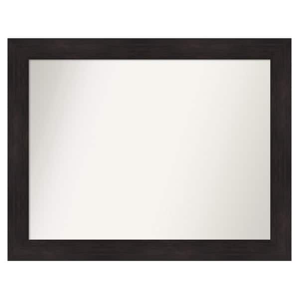 Amanti Art Furniture Espresso 41.75 in. x 32.75 in. Custom Non-Beveled Satin Recyled Polystyrene Bathroom Vanity Wall Mirror