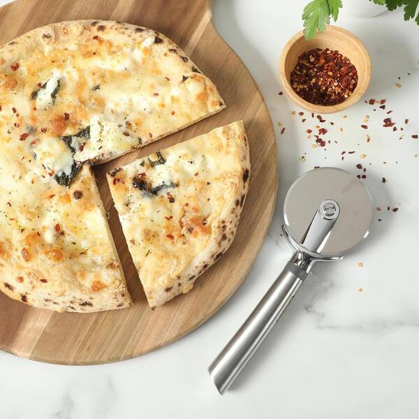 8.7 in. Stainless Steel Pizza Cutter in Silver