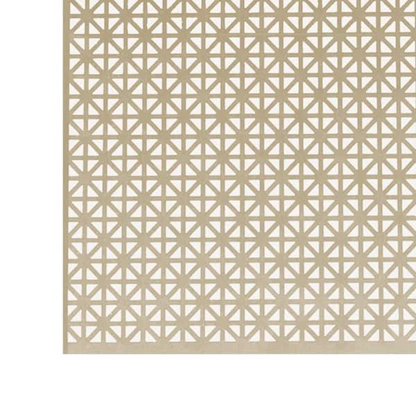 36 in. x 36 in. Union Jack Aluminum in Brass