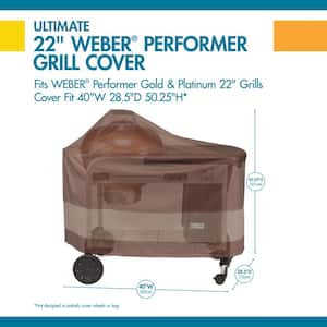 Duck Covers Ultimate 40 in. L x 28.5 in. W x 50.25 in. H Grill Cover for Weber Performer