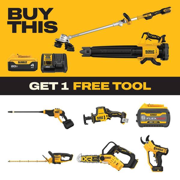 20V MAX Cordless Battery Powered String Trimmer & Blower Combo Kit with (1) 4 Ah Battery & Charger