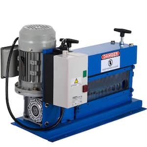 0.06 in. to 1.5 in. Cable Wire Stripping Machine Portable Powered Wire Stripper 11-Channel 10-Blade for Recycling Copper