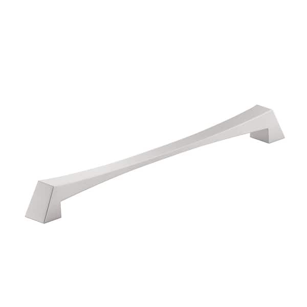 Richelieu Hardware Vivara Collection 12-5/8 in. (320 mm) Modern Brushed Nickel Curved Rectangular Cabinet Bar Pull