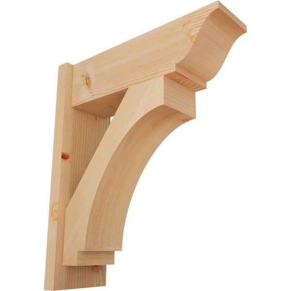 Ekena Millwork 8 in. x 26 in. x 22 in. Imperial Traditional Smooth Douglas Fir Outlooker