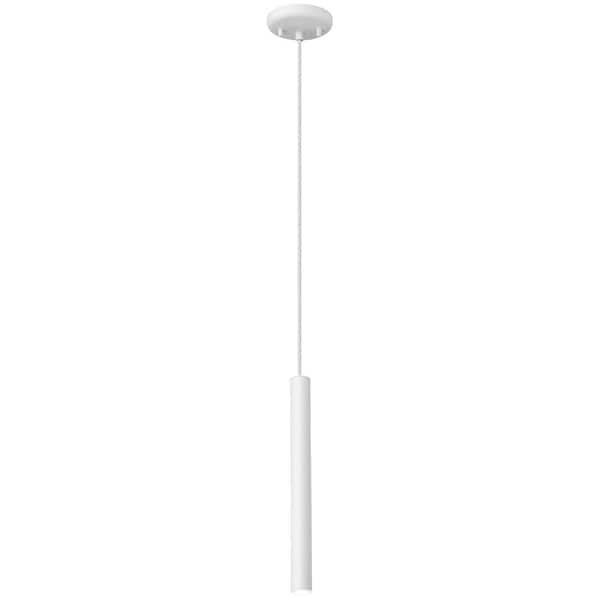 Access Lighting Pipeline 5-Watt 1-Light Matte White, White Tubed Integrated LED Pendant Light