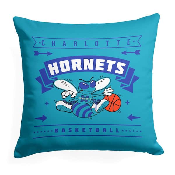 THE NORTHWEST GROUP NBA Hardwood Classic Hornets Printed Multi-Color 18 in x 18 in Throw Pillow