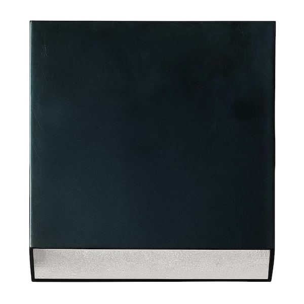 Zoe Transitional 1-Light Black Wall Sconce with Acrylic Shade