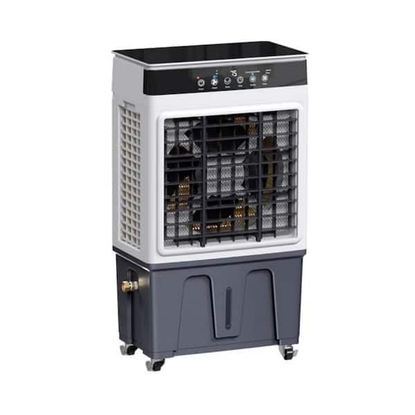 3500 CFM 3-in-1 Evaporative Cooler with 6.5Gal Water Tank, Dry-Run Protection, 120°Oscillation, Remote, Ice Pack