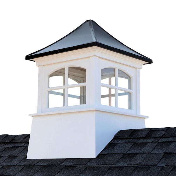 Windsor Vinyl Cupola with Black Aluminum Roof 42 in. x 61 in. by Good Directions