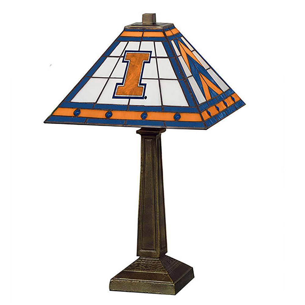 NCAA 14inch Art Glass Table Lamp - Tennessee Volunteers, Tennessee