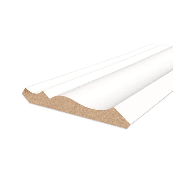 1/2 in. D x 3-5/8 in. W x 96 in. L Primed MDF Crown Moulding