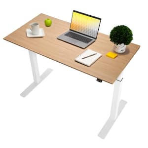 airLIFT 47 in. Birch Wood Steel Electric Sit-Stand Desk with Single Motor