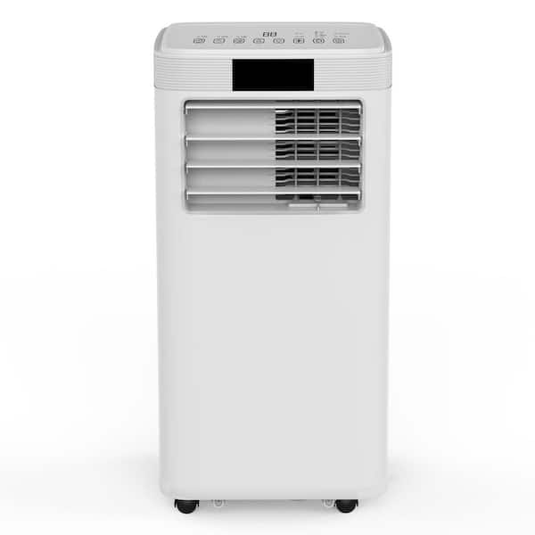 8,000 BTU (DOE SACC) Portable Air Conditioner Cools 400 sq. ft. 4-IN-1 AC with Remote Control and Sleep Mode in White