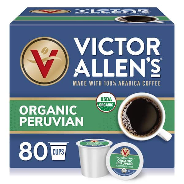 Victor Allen's Organic Peruvian Coffee, Single Serve Cups (80-Pack)