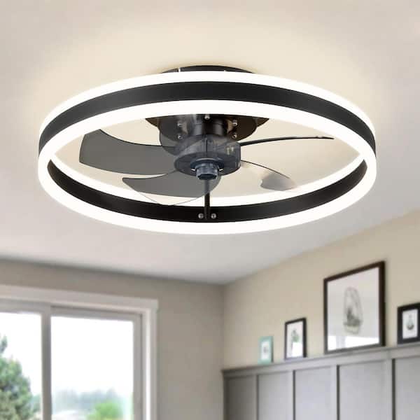 Unbranded Indoor Fan Blade 15.6 in. Gold 19.7 in. Ceiling Fan Strip LED Light, 120-Volt, with Remote and Exclusive App, Dimmable