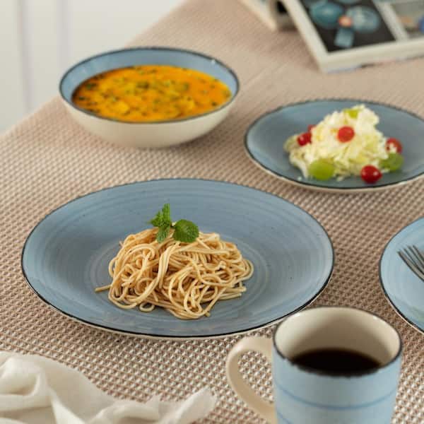 Quickway Imports 32-Piece Ceramic Dinnerware Set for 8-Person