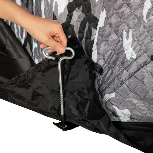 3-4 Person Ice Fishing Shelter, Pop-up Ice Tent, Veil Camo