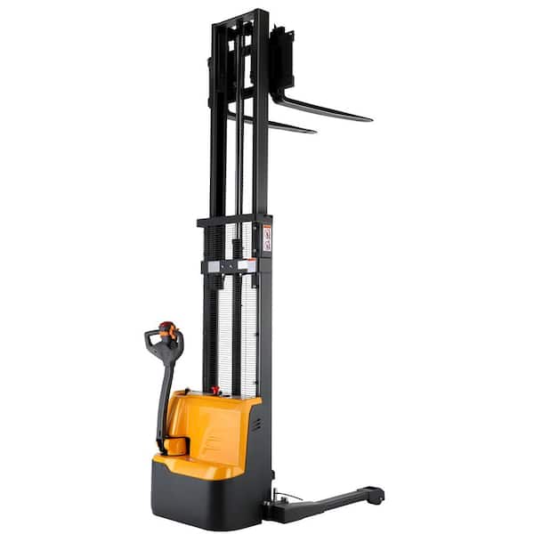 APOLLOLIFT 130 in. High Lift 2640 lbs. Fully Electric Straddle Stacker 24V/105AH GEL Battery Powered