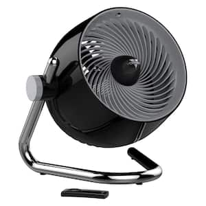 Pivot6 9 in. Medium Air Circulator Table Fan Black