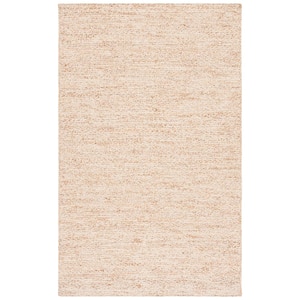 Natural Fiber Ivory/Beige 3 ft. x 5 ft. Abstract Distressed Area Rug