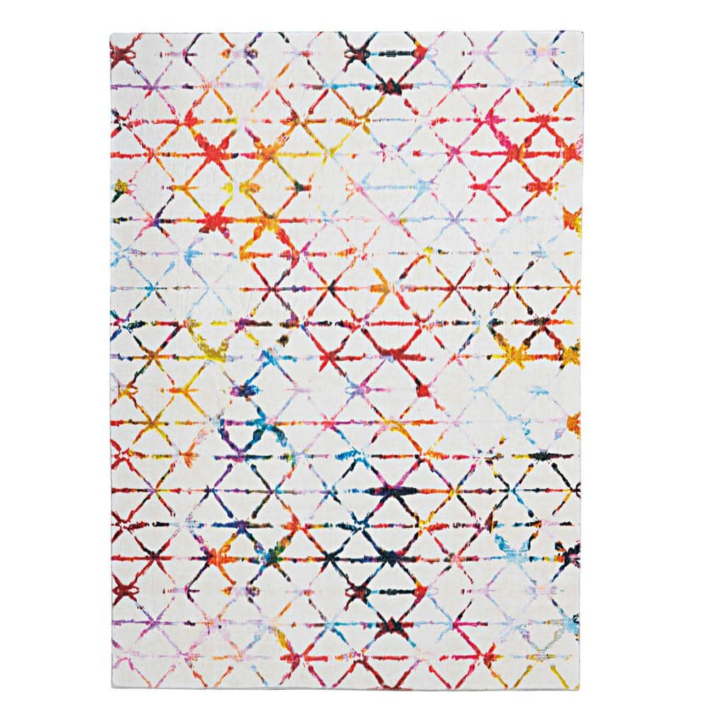 Hilaria Faux Rabbit Ivory & Multi 8x10 Area rug price history on PriceWatchPro