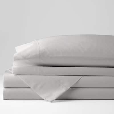 Company Cotton Gray Smoke Cotton Percale Twin XL Sheet Set