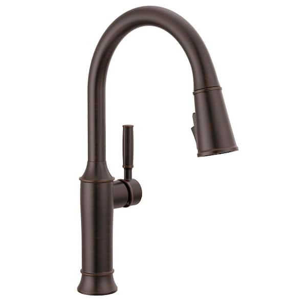 Delta Cassidy Venetian Bronze 1-Handle Deck-Mount Pull-Down Handle Kitchen Faucet Delta Cassidy Venetian Bronze 1-Handle Deck-Mount Pull-Down Handle Kitchen Faucet