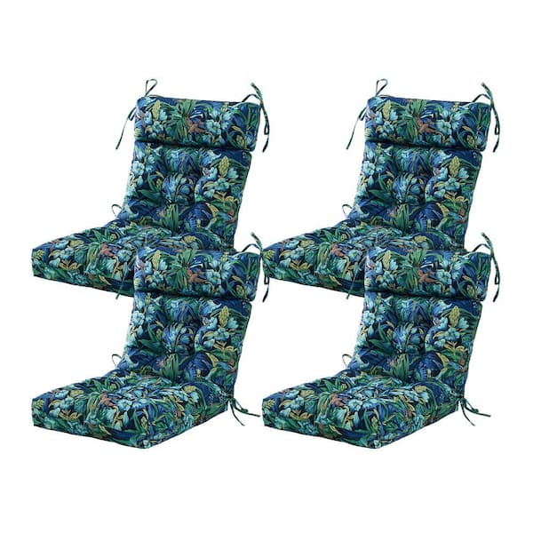 Seat/Back Outdoor Chair Cushion Patio Cushion Tie Tufted Replacement for Patio Furniture 20 in. x 20 in. x 4 in.