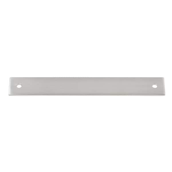 GLIDERITE 7-1/4 in. Squared Cabinet Backplate 6-1/4 in. Center to Center, 7342-160-SN