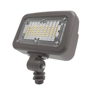 GFLM series, 25-Watt, Bronze, Outdoor Integrated LED Medium Floodlight, Dusk to Dawn, 4000 Maximum Lumens