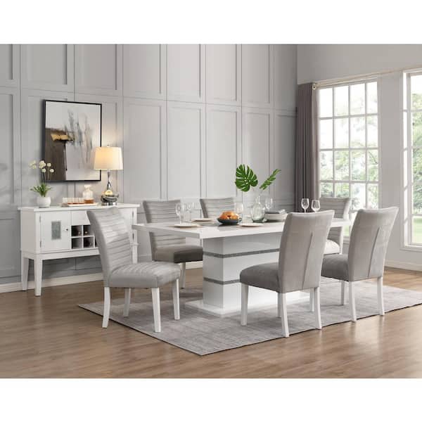 アクメACME Furniture TABLE / GRAY Zander Dining Table Acme Furniture, 1 Reviews | Furniture Cart