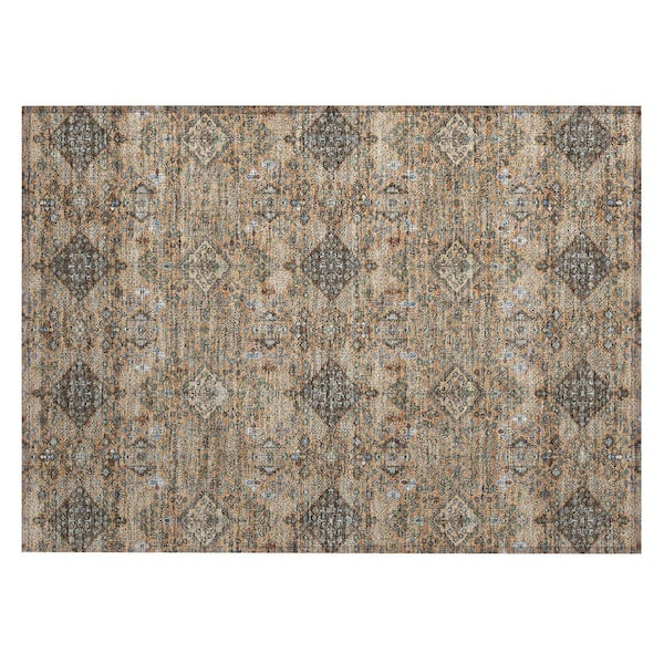 Chantille Machine Washable Indoor/Outdoor Abstract ACN2478 Copper 2 ft. x 3 ft. Area Rug