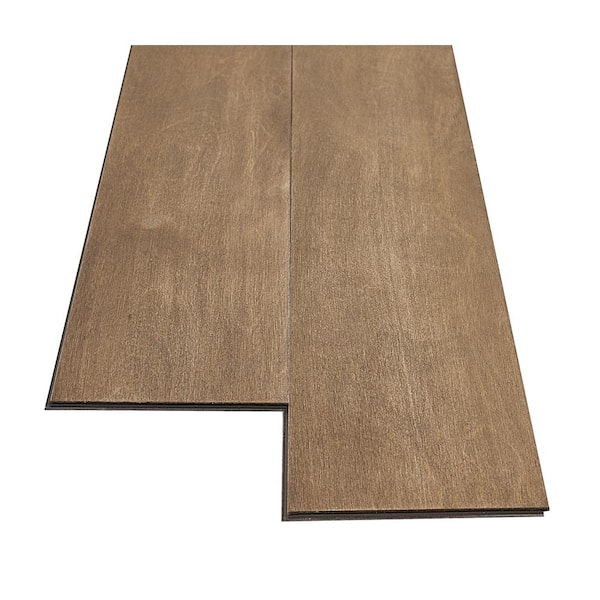 Lifeproof Trapper Peak Birch 2/7 in. T x 6.5 in. W Click Lock Wire Brushed Engineered Hardwood Flooring (19.5 sq.ft./case)