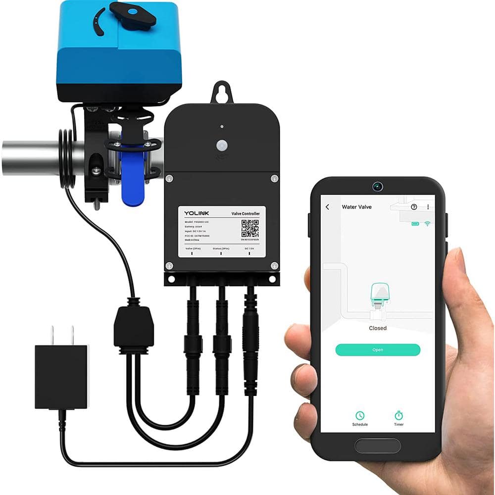 YoLink Smart Water Valve Controller, with Bulldog Water Valve